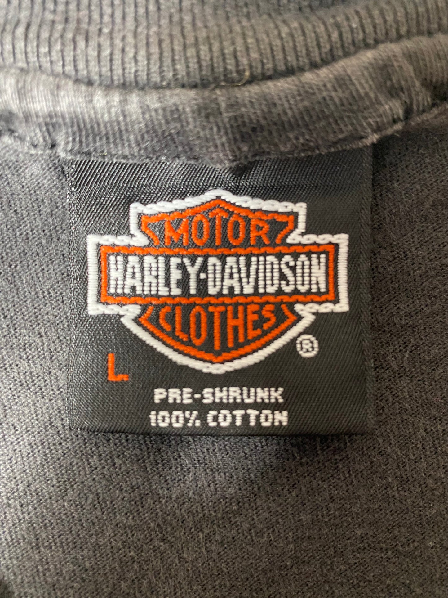1987 HARLEY DAVIDSON Made in USA Size L Vintage T-Shirt / K4313