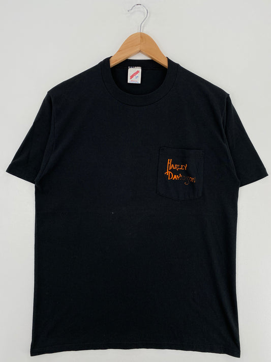1990 HARLEY DAVIDSON Made in USA Size L T-Shirts / A5480