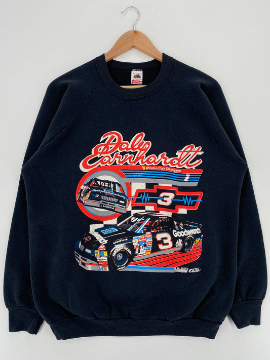 1991 NASCAR DALE EARNHARDT Made in USA Size XL Vintage Racing Sweat-Shirt / A2973
