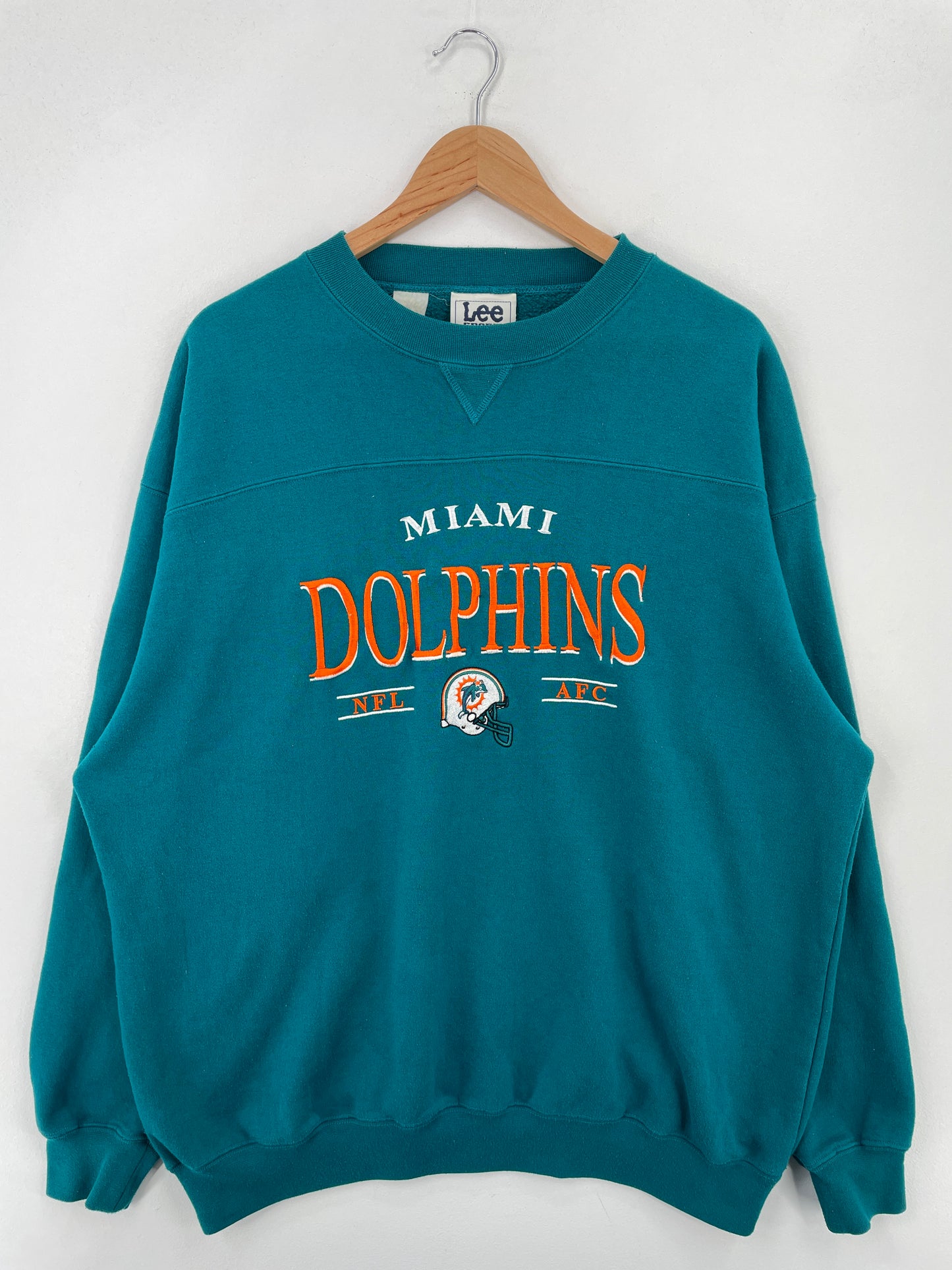 Vintage MIAMI DOLPHINS Size XL NFL College Sweat-Shirt / A7431