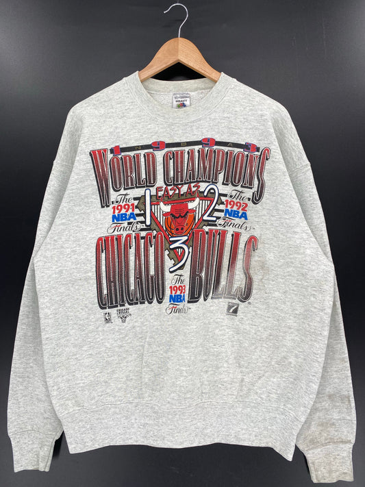 1993 CHICAGO BULLS Made in USA Size XL Vintage NBA Sweat-shirt / K5447
