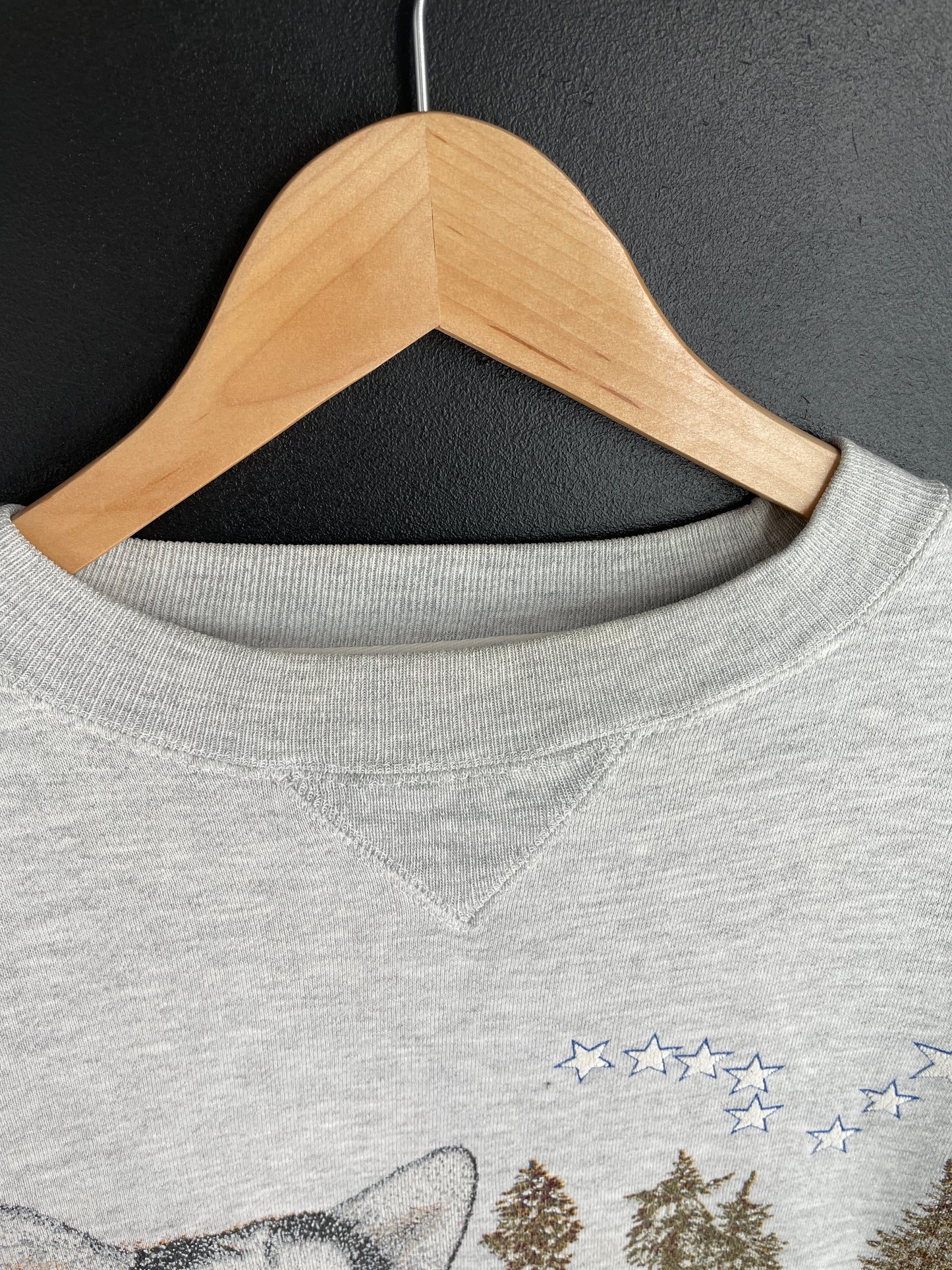 00’ ALASKA HUSKY Size XL Vintage Animal Sweat-Shirt / E1217