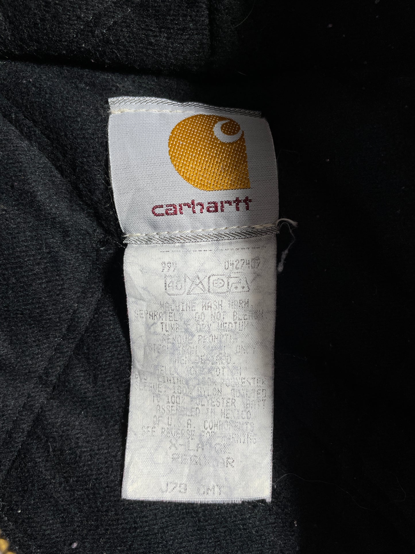 Vintage CARHARTT Size XL Hoodie Duck Jacket / A8991