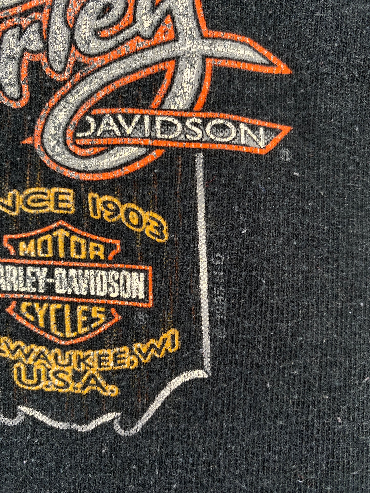 1995 HARLEY DAVIDSON Made in USA Size L Vintage T-Shirt / E2790T
