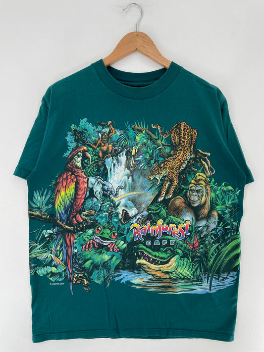 90’s RAINFOREST CAFE Size Approx.L Animal T-Shirt / E5756T