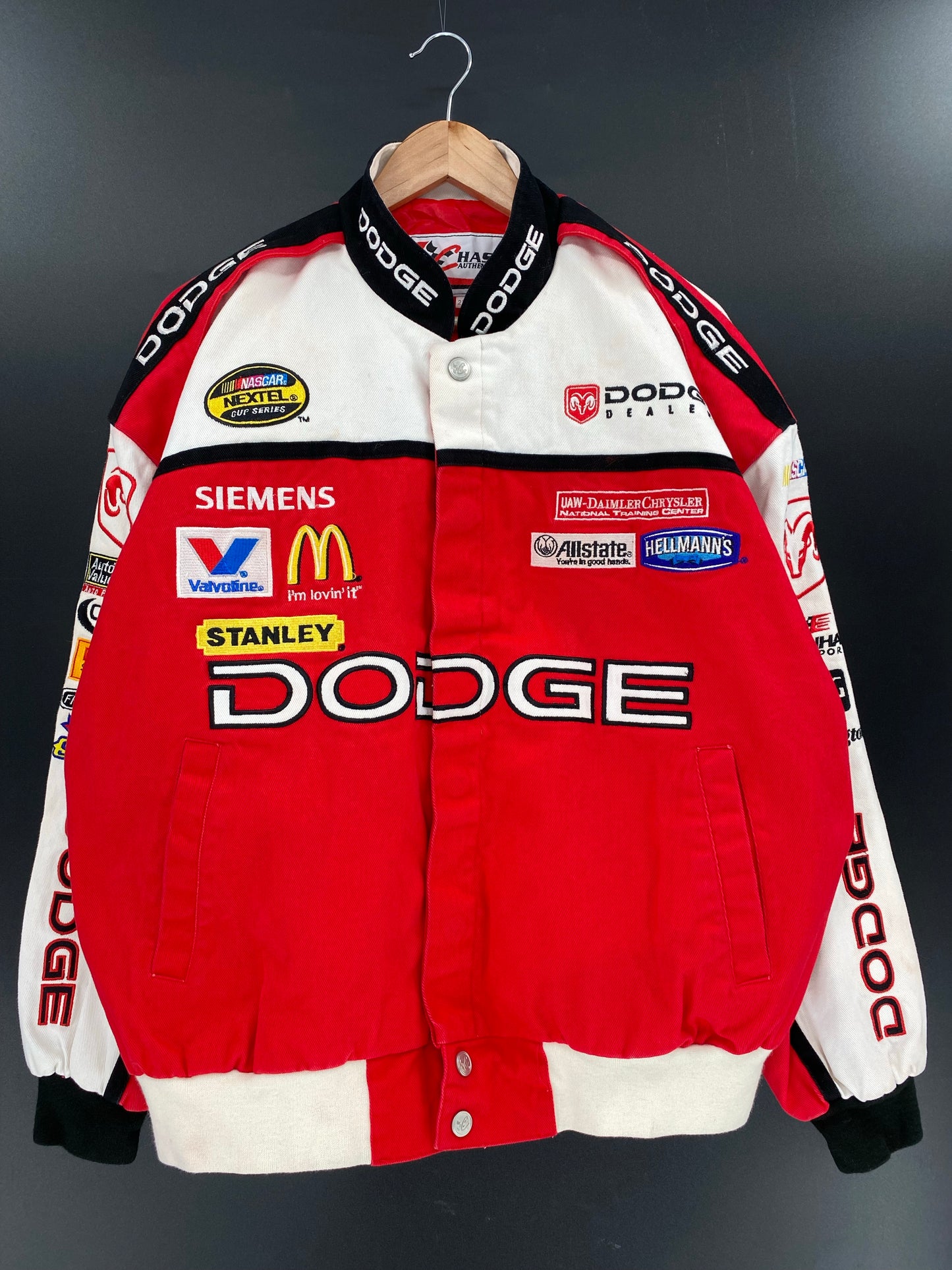 Vintage NASCAR DODGE Size XXL Racing Jacket / K5593