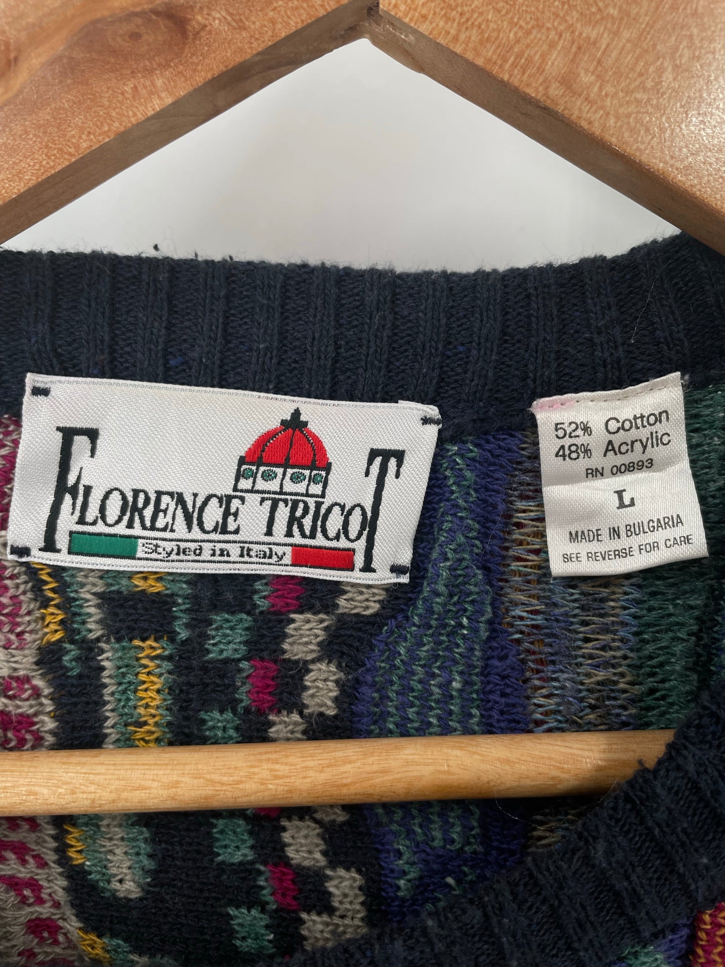 Vintage 3D COOGI- Style Size L Knit Sweater / K4731