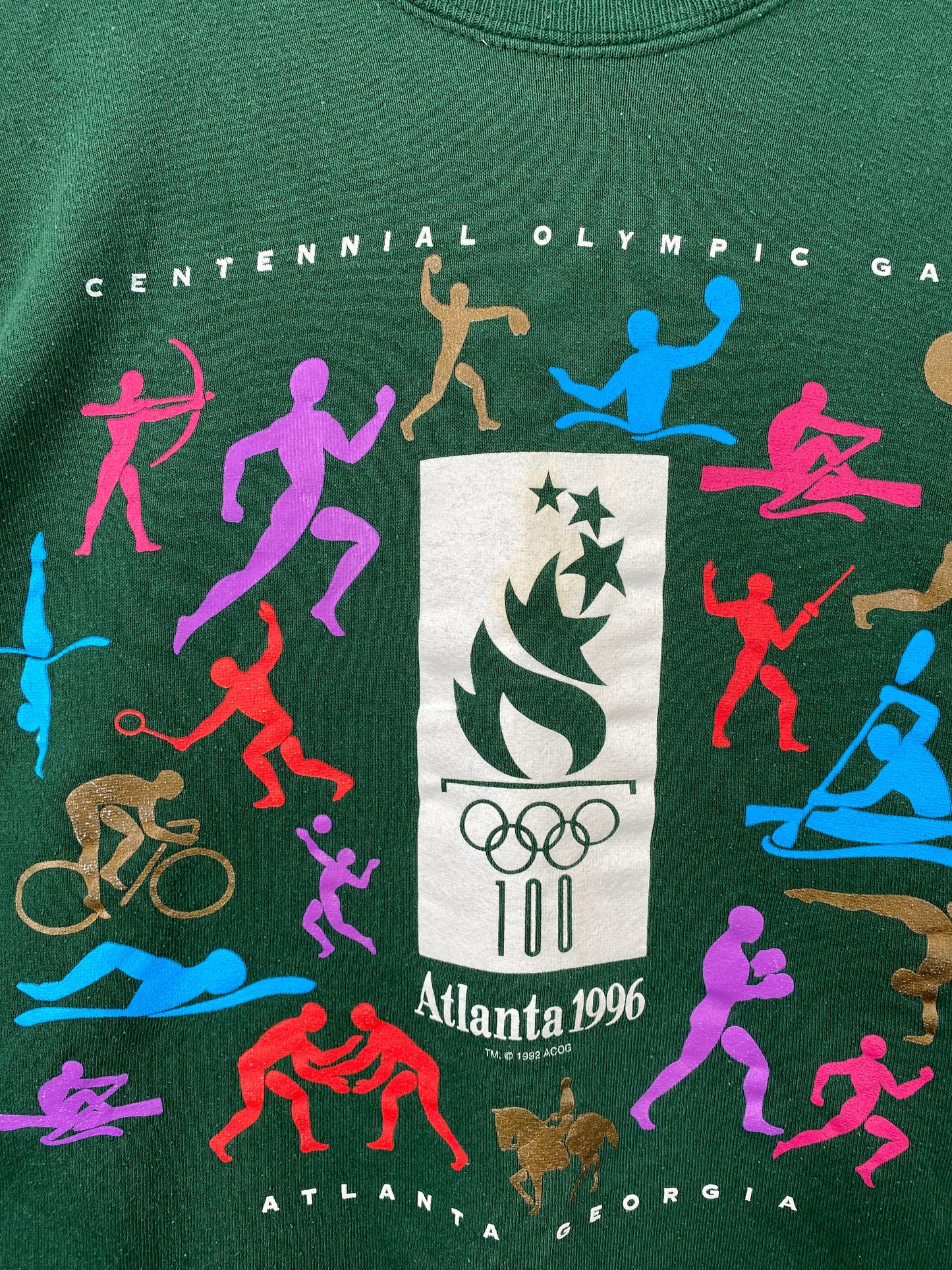 1992 ATLANTA OLYMPIC Made in USA Size L Vintage Sweat-shirt / E1192