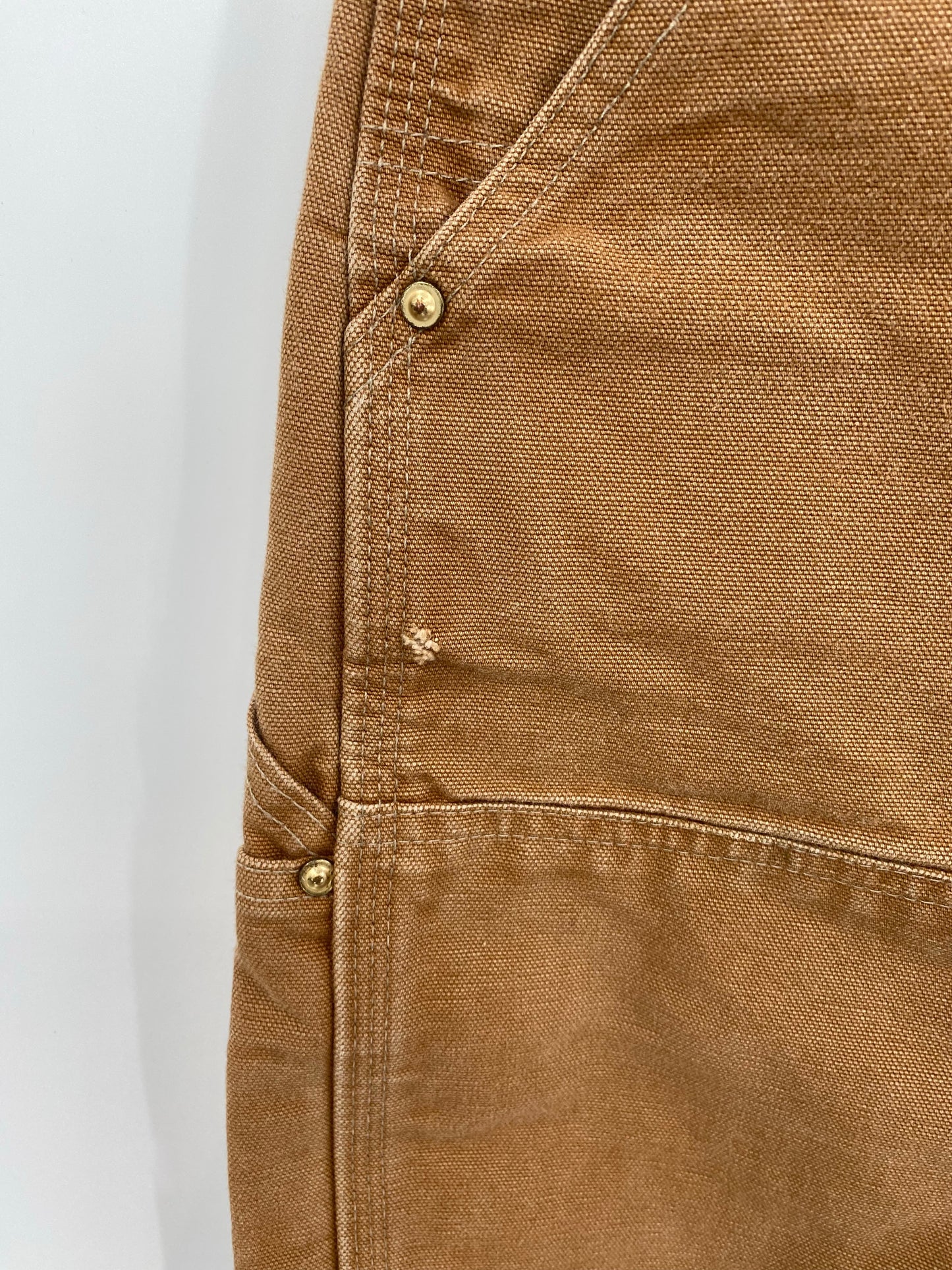 90's CARHARTT Made in USA Size 32x32 Vintage Double Knee Duck Pants / K9455