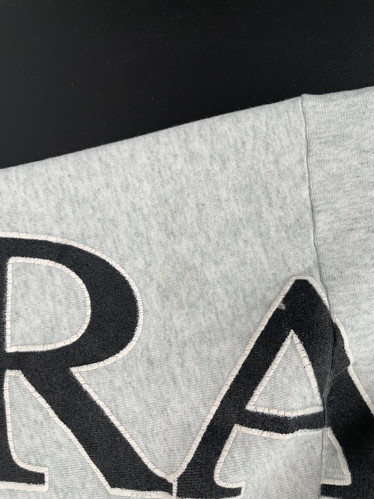 1992 LOS ANGELES RAIDERS Size No Tag(Approx.XL) Vintage NFL Sweat-Shirt / A3570