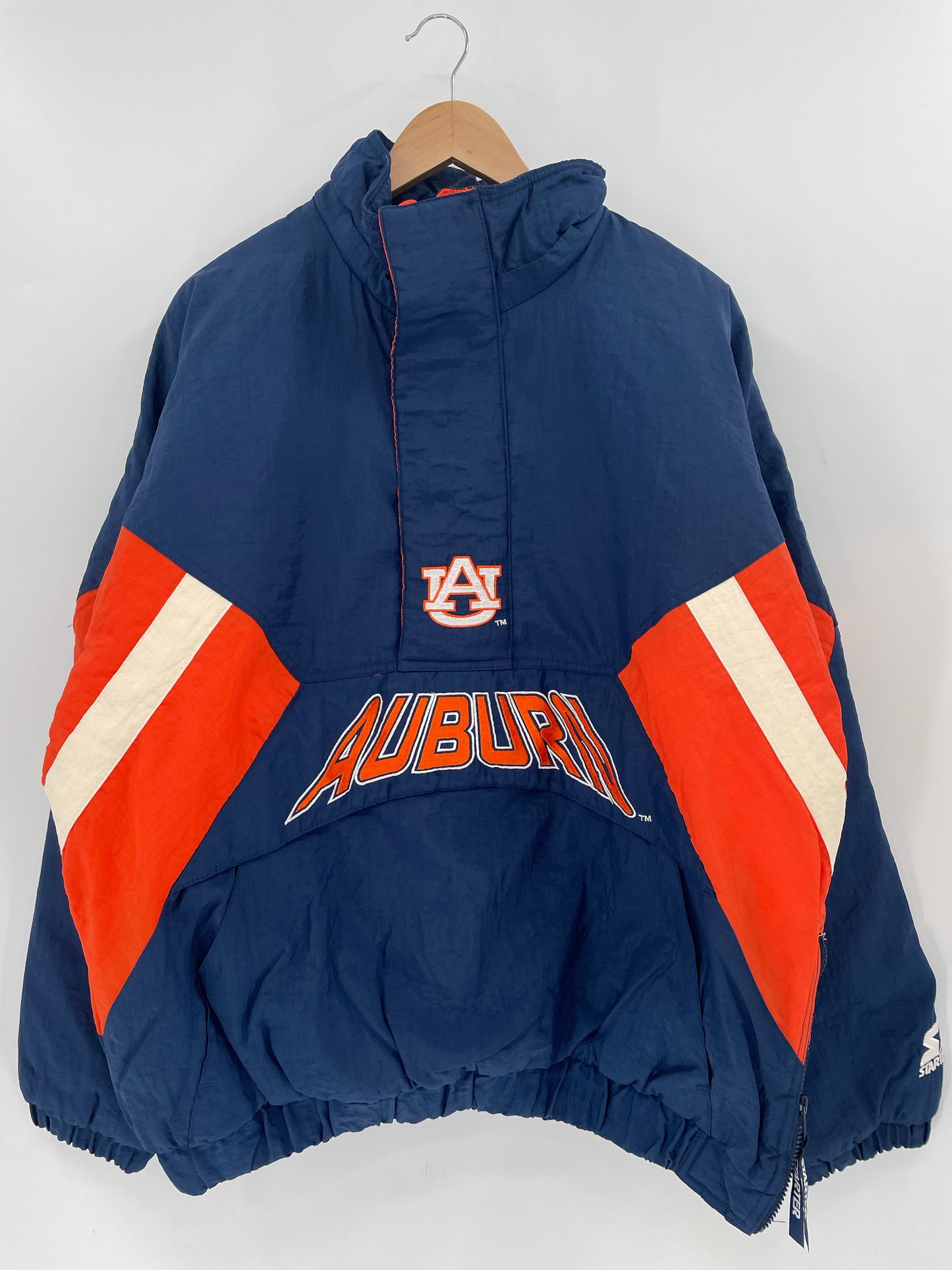 90's STARTER x AUBURN Size L Vintage Padded Nylon Jacket / K6273