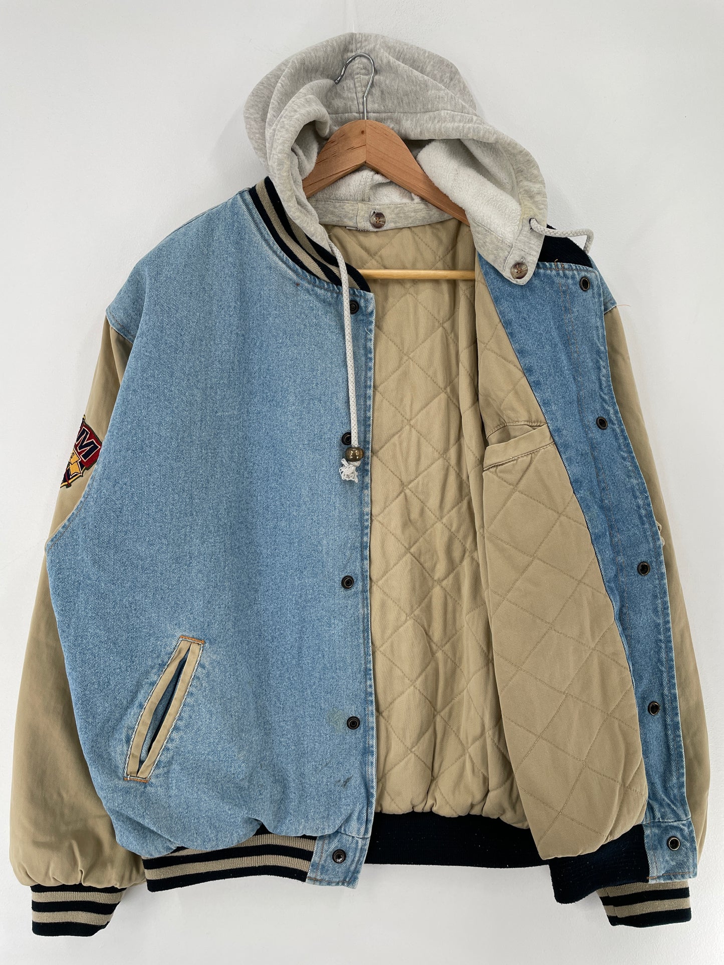 00' DISNEY MICKEY Size Approx.L Vintage Denim Jacket / E5770J