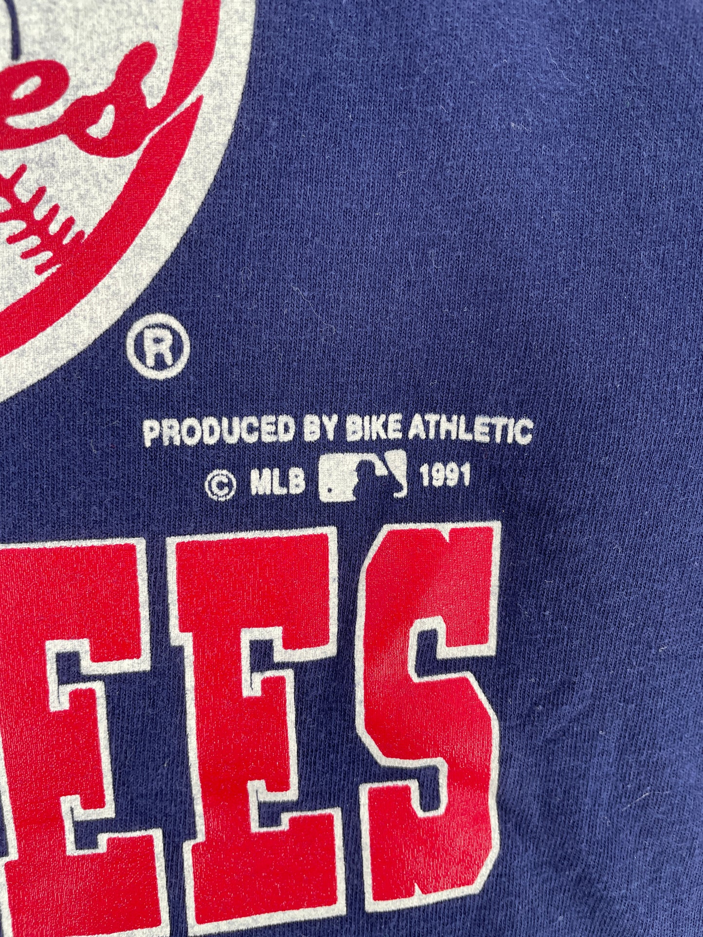 1991 NEW YORK YANKEES Made in USA Size L Vintage MLB T-shirt / E6348T