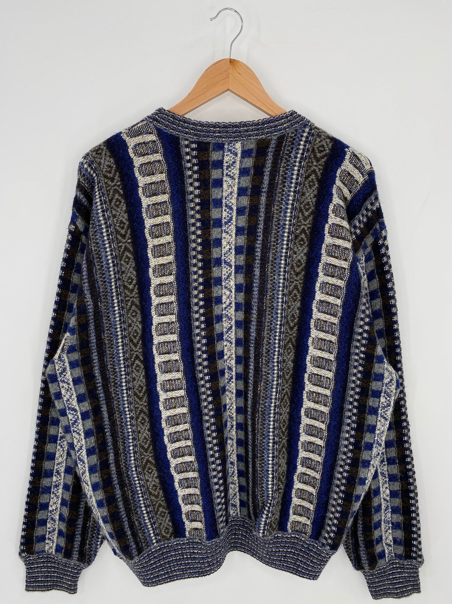 Vintage 3D COOGI-Style Size XL Wool Knit Sweater / A7062