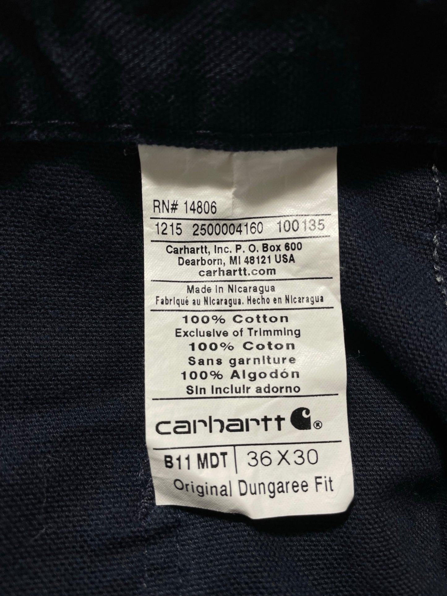 .Vintage CARHARTT Size W36xL29 Duck Pants / A8506