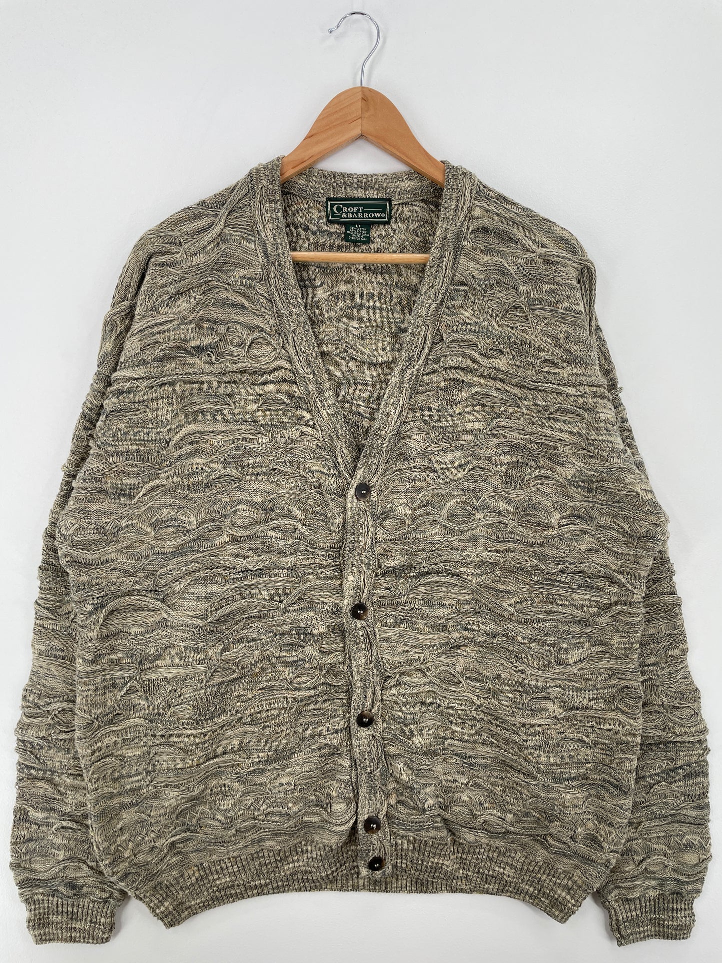 Vintage 3D COOGI- Style Size L Knit Cardigan / A8461