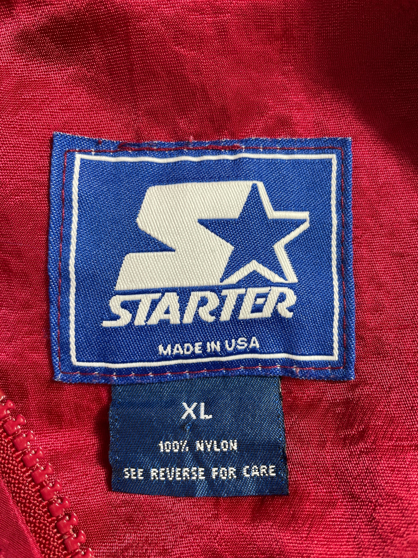 90’s STARTER x WASHINGTON REDSKINS Size XL Vintage NFL Nylon Jacket / E5763N