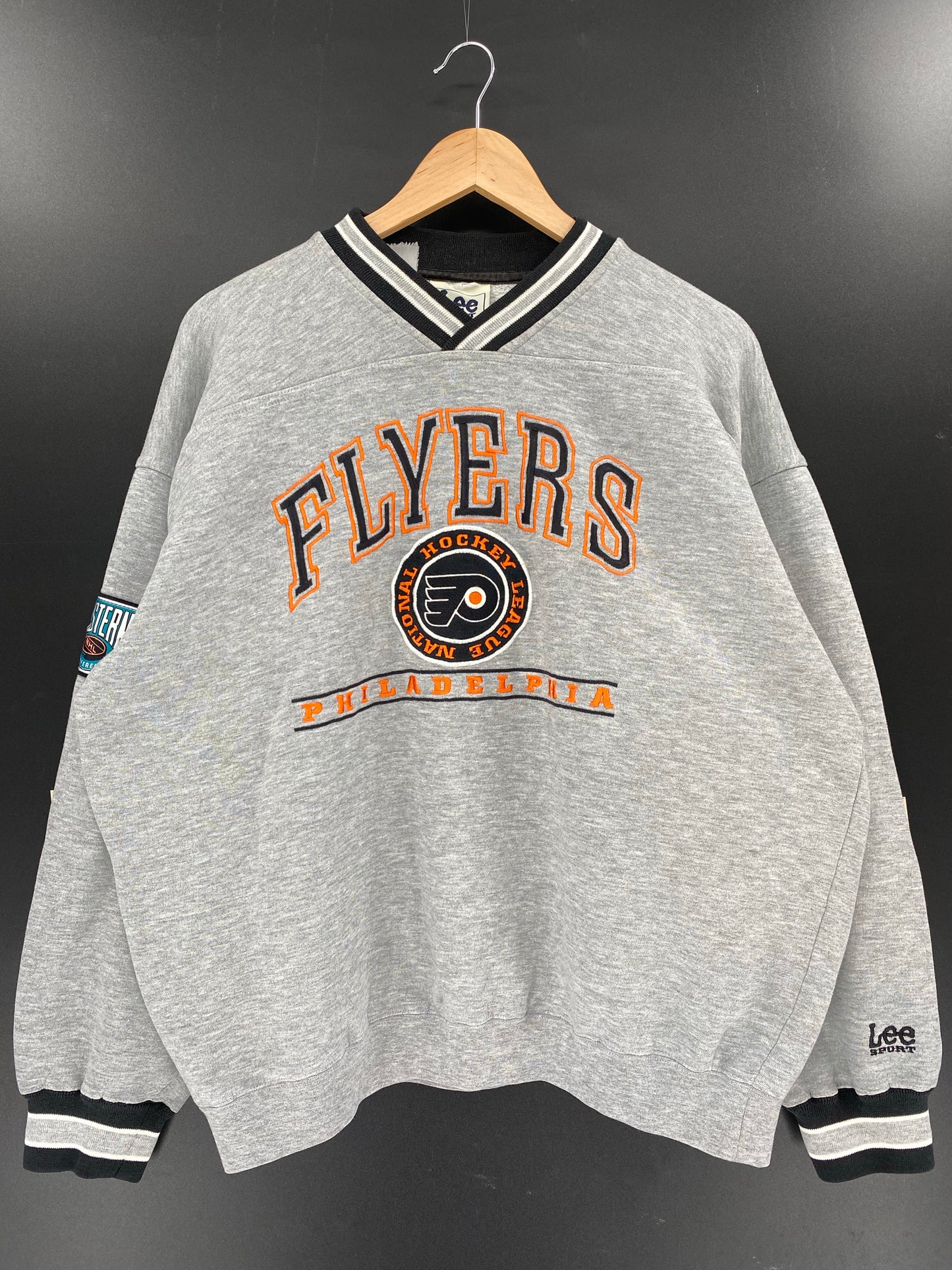 90’s PHILADELPHIA FLYERS Size L Vintage NHL Sweat shirt / k6198