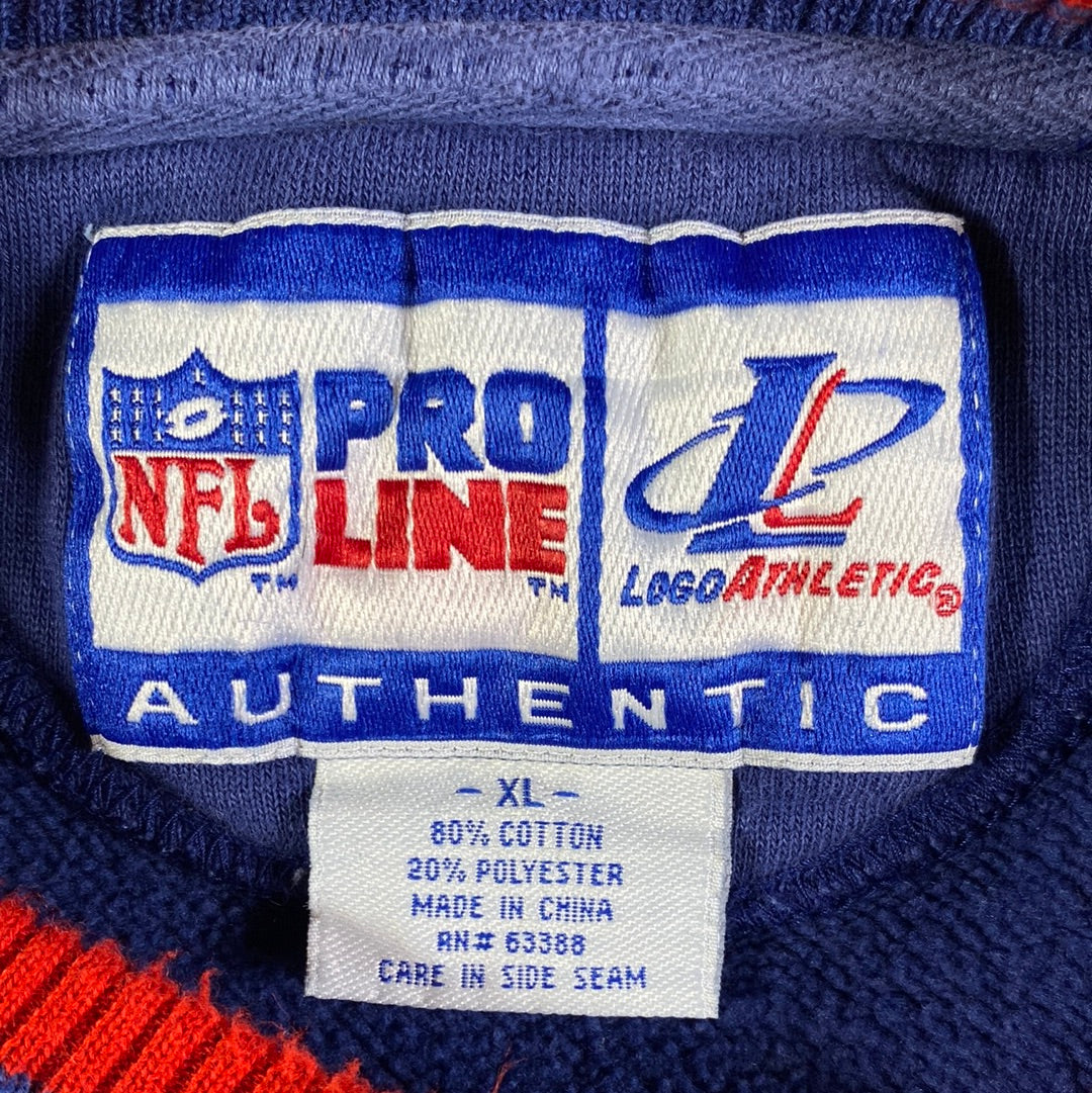 00' NEW ENGLAND PATRIOTS Size XL Vintage NFL Sweat-shirt / A4845