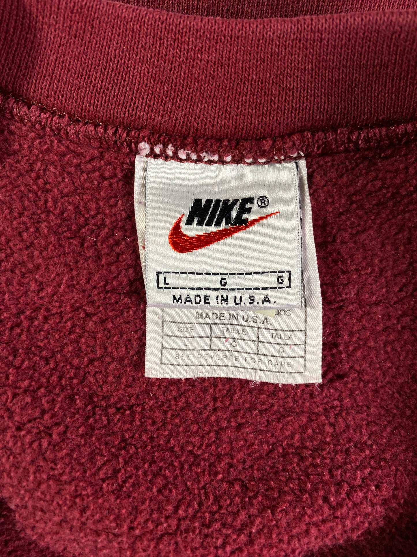 90’s NIKE MINI SWOOSH Made in USA Size L Vintage Sweat-shirt / E6254S