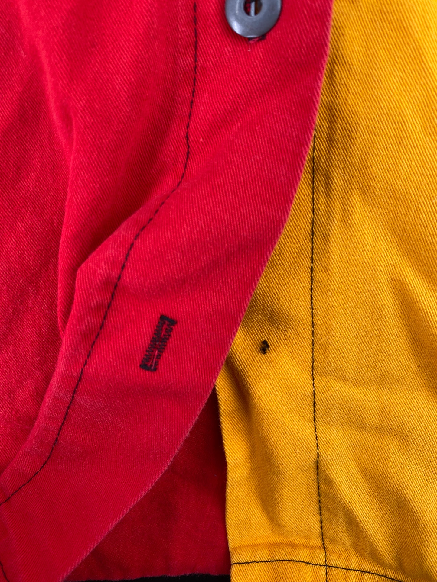 90’s POTTERY Made in USA Size L Vintage Button Down Sweat-Shirt / E3684S