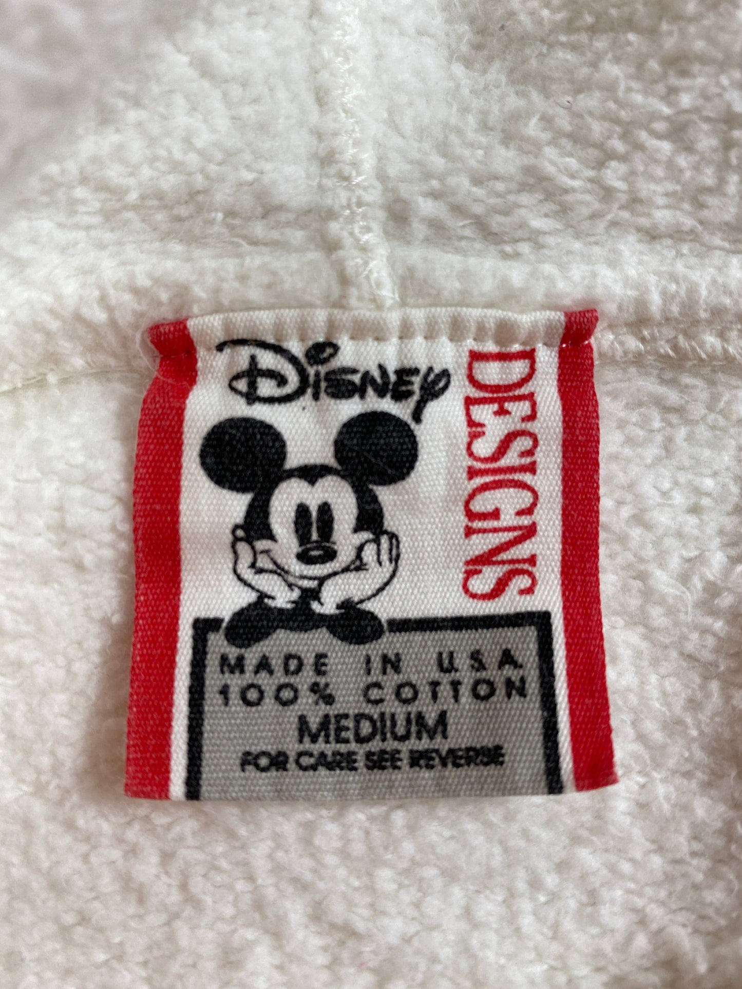 90’s DISNEY MICKEY EPCOT Made in USA Size M Vintage Hoodie Sweat-shirt / A7150