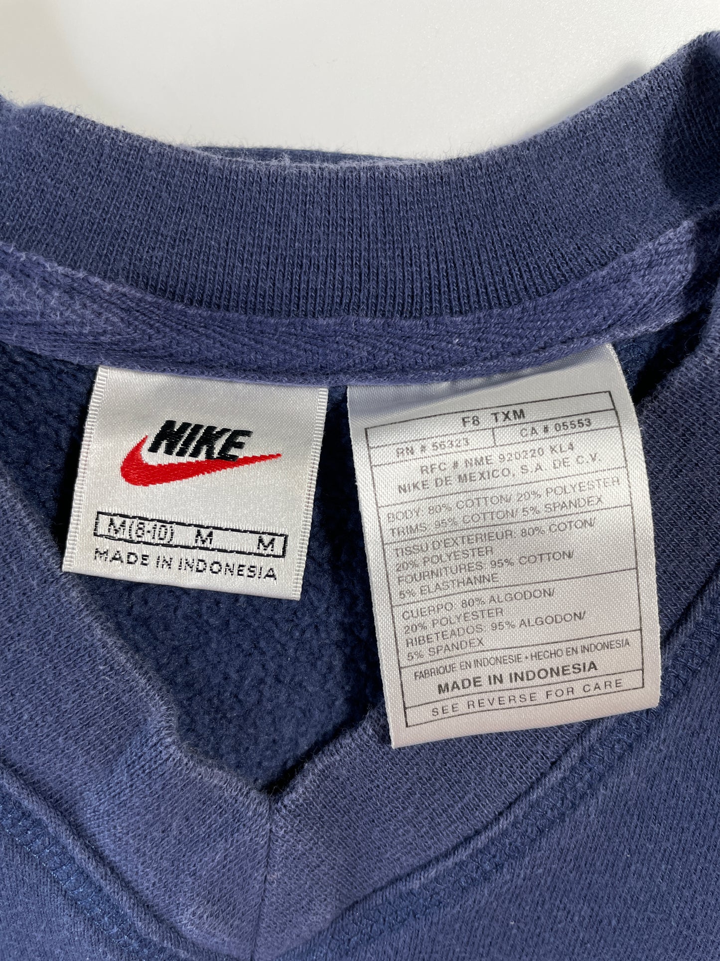 90's NIKE CENTER SWOOSH Size Ladies.M Vintage Sweat-Shirt / A9261