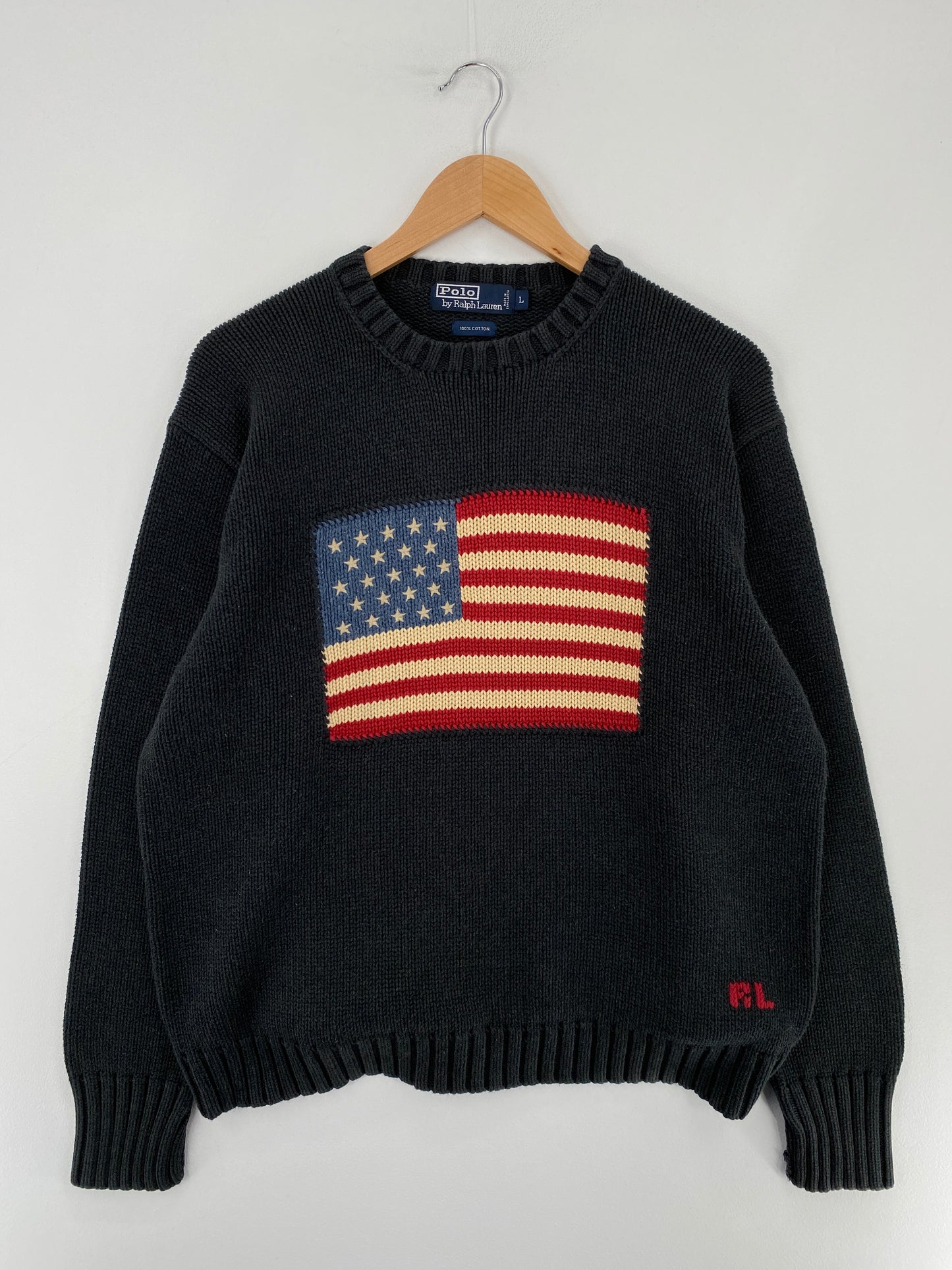 90’s POLO RALPH LAUREN Size L Knit Sweater / E5213K