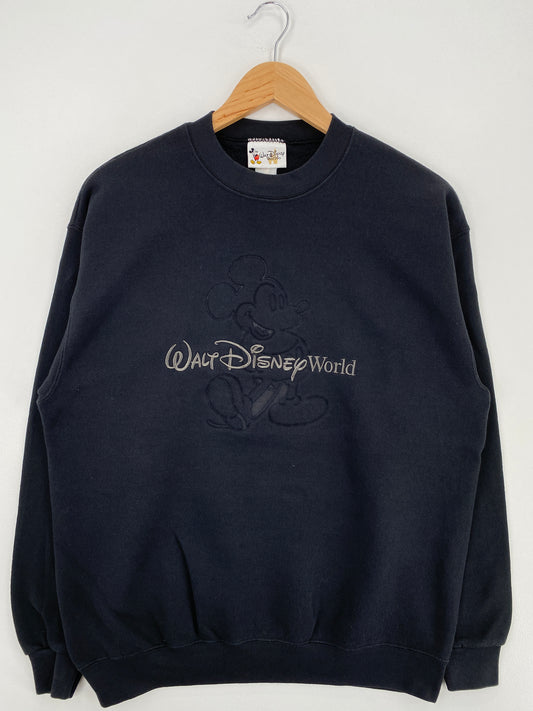 00' WALT DISNEY WORLD MICKEY Size M Vintage Sweat-shirt / A4791