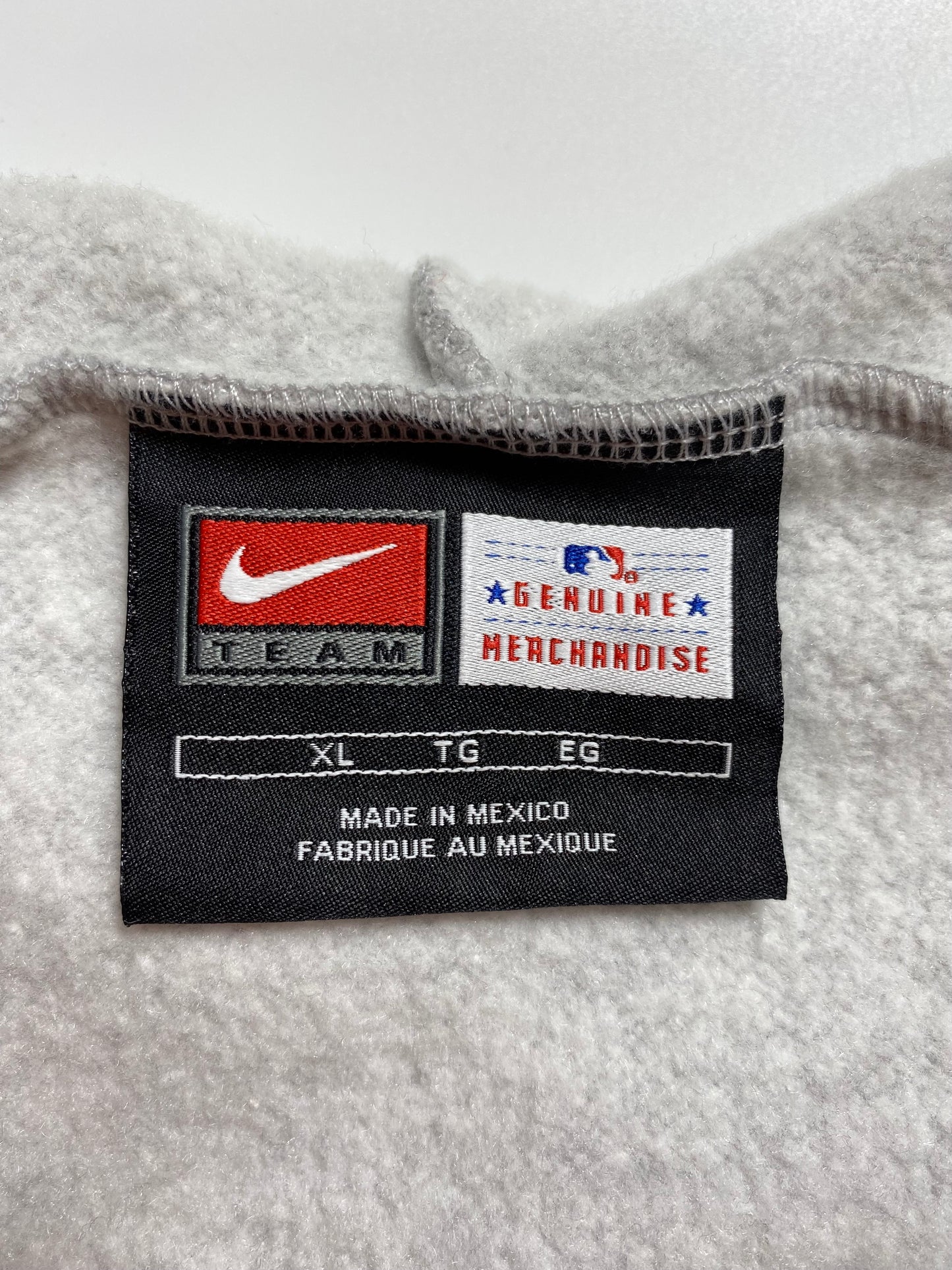 00' NIKE DETROIT TIGERS Size XL Vintage MLB Hoodie Sweat-shirt / K5577