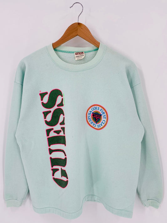 1989 GUESS Made in USA Size L Vintage Sweat-shirt  / K6115