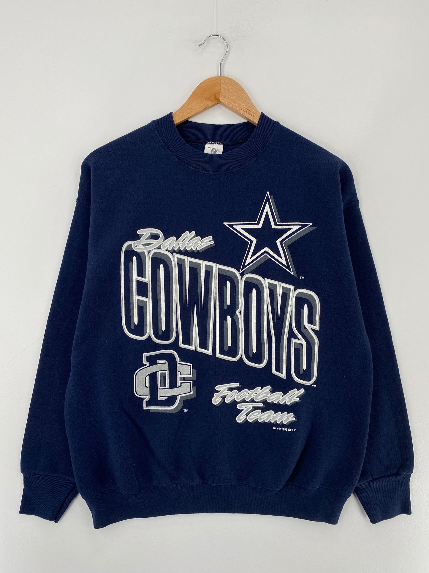 1993 DALLAS COWBOYS Size L Vintage NFL Sweat-Shirt / E5227S