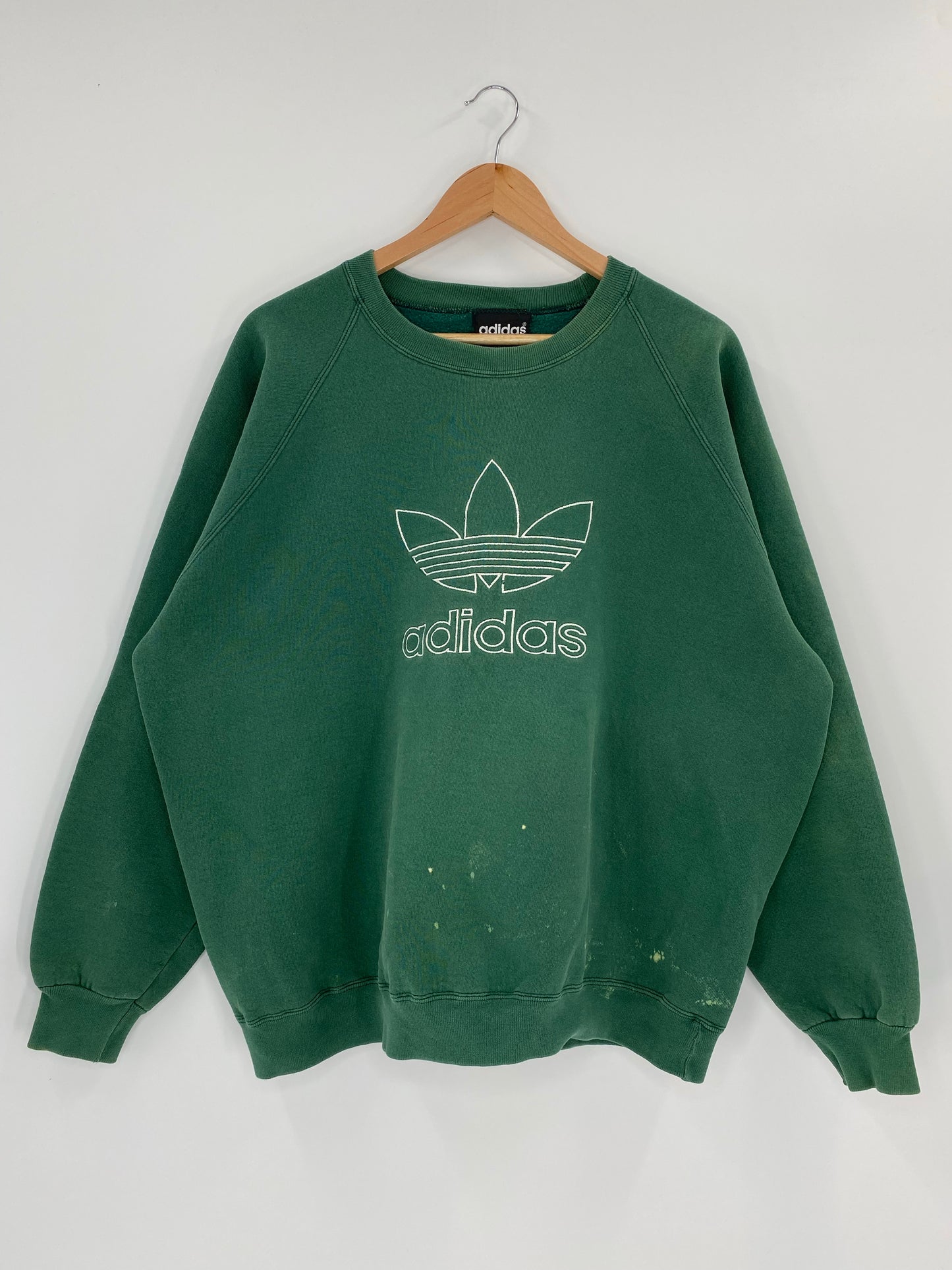 90’s ADIDAS CENTER LOGO Size L Vintage Sweat-Shirt / K4671