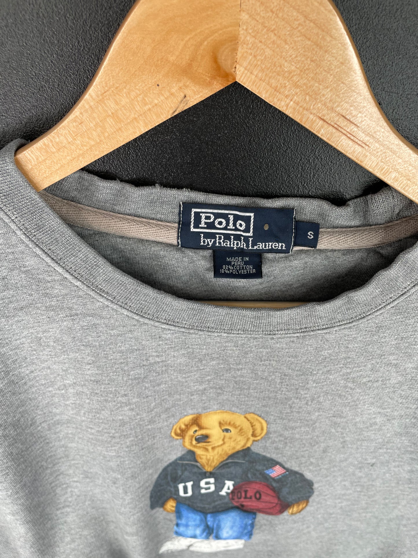 90’s POLO BEAR RALPH LAUREN Size S Vintage Sweat-shirt / A2029