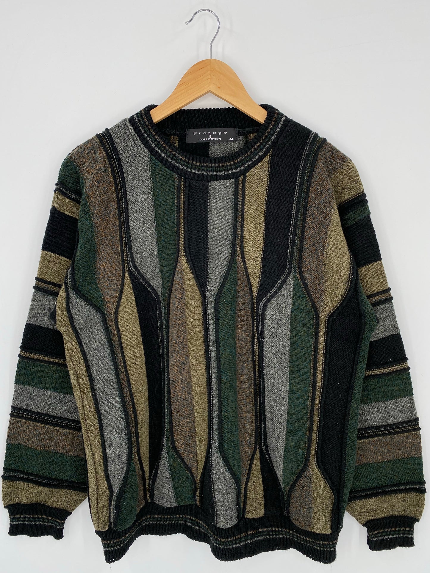 Vintage 3D COOGI- Style Made in USA Size M Knit Sweater / K7221