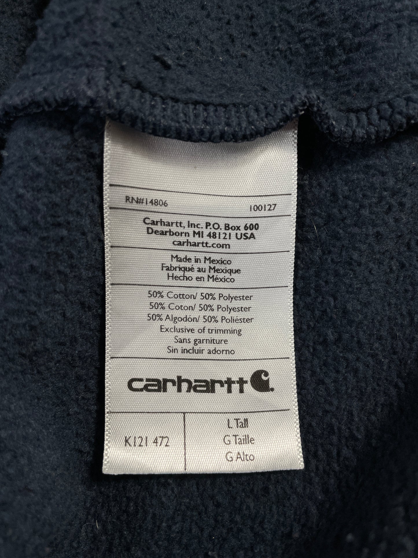 Vintage CARHARTT Size L Hoodie Sweat-Shirt / E3982S