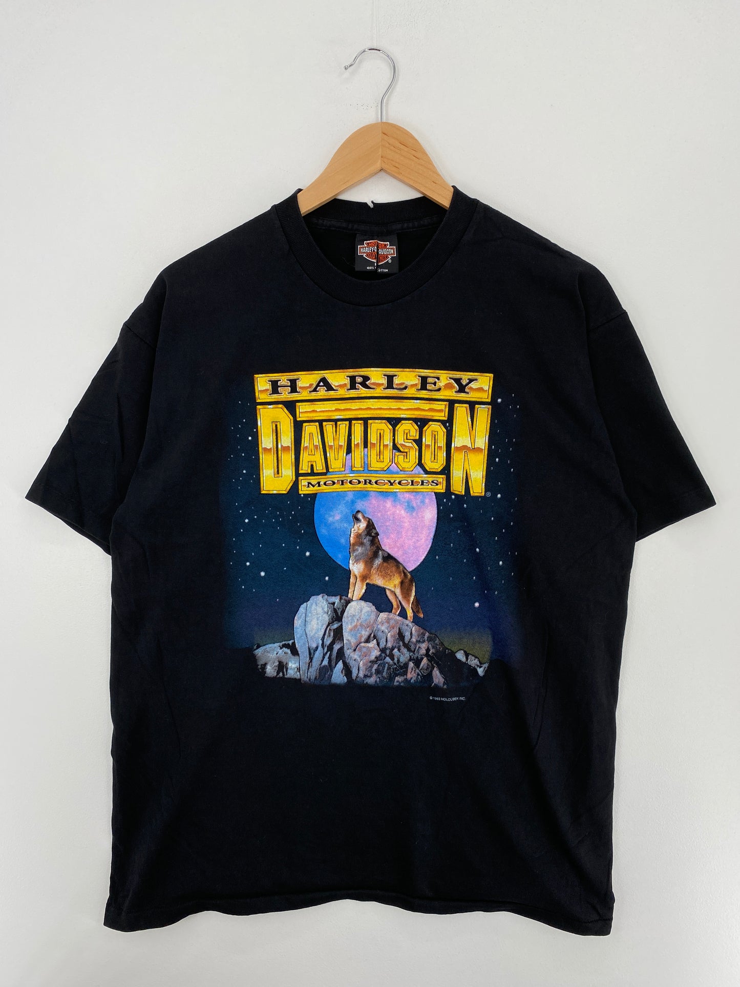 1993 HARLEY DAVIDSON Made in USA Size L Vintage T-Shirt / A4690