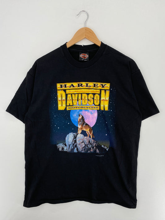 1993 HARLEY DAVIDSON Made in USA Size L Vintage T-Shirt / A4690