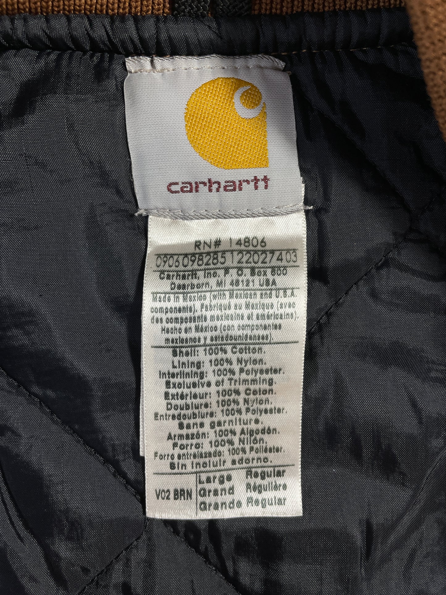 Vintage CARHARTT Size L Duck Vest / A9490