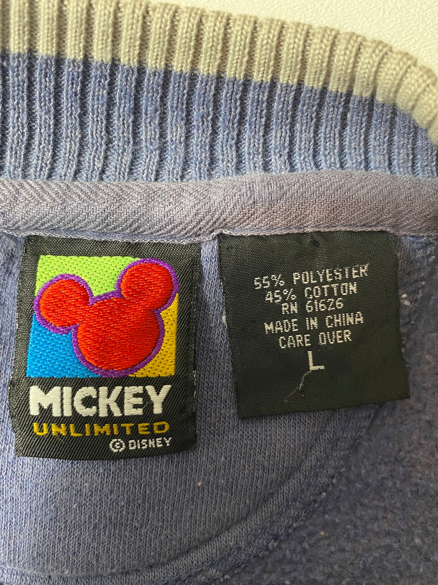 90’s DISNEY MICKEY Size L Vintage Sweat-shirt / K4359