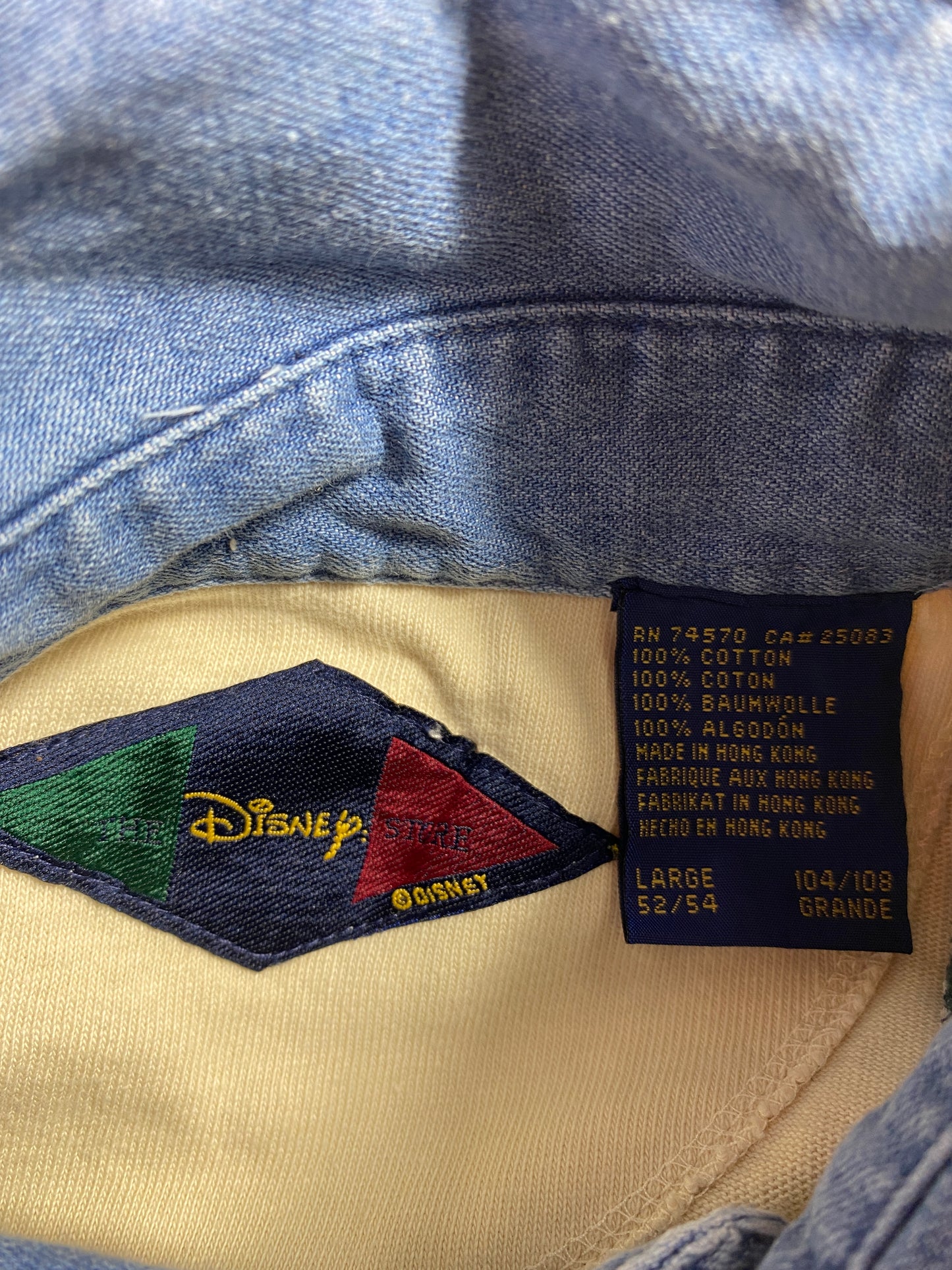 90’s DISNEY UNIVERSITY Made in USA Size L Vintage Sweat-shirt / A5301