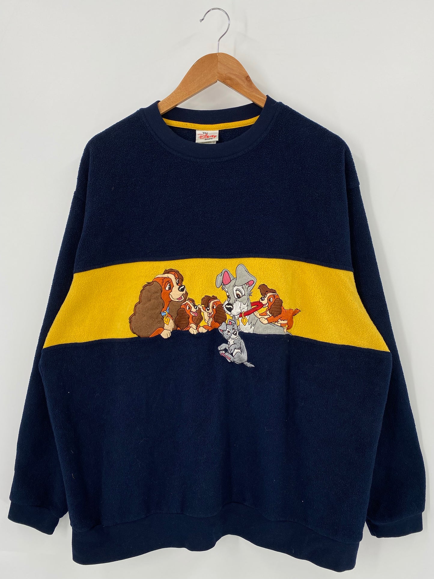 00’ DISNEY 101 DALMATIANS Size L Vintage Fleece Sweat-shirt / K4519