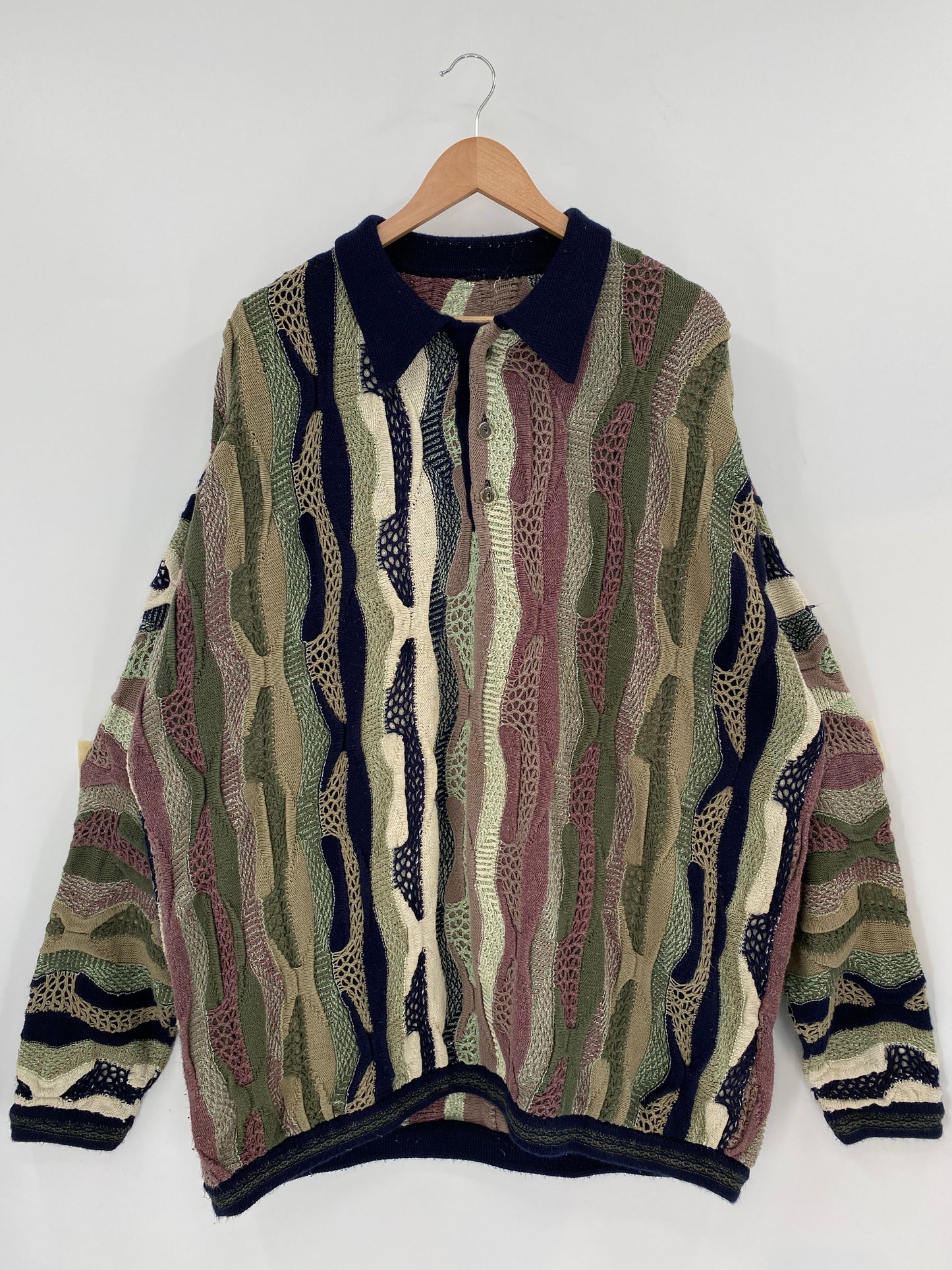 Vintage 3D COOGI- Style Size No tag (Approx.XXL) Knit Sweater/ A7904