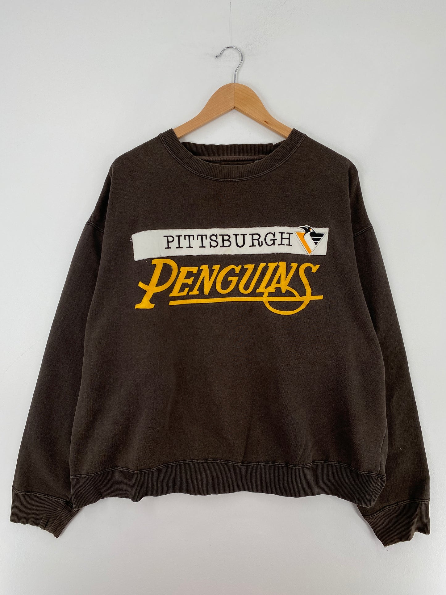 90’s PITTSBURGH PENGUINS Approx. Size L-XL NHL Sweat shirt / E2850S