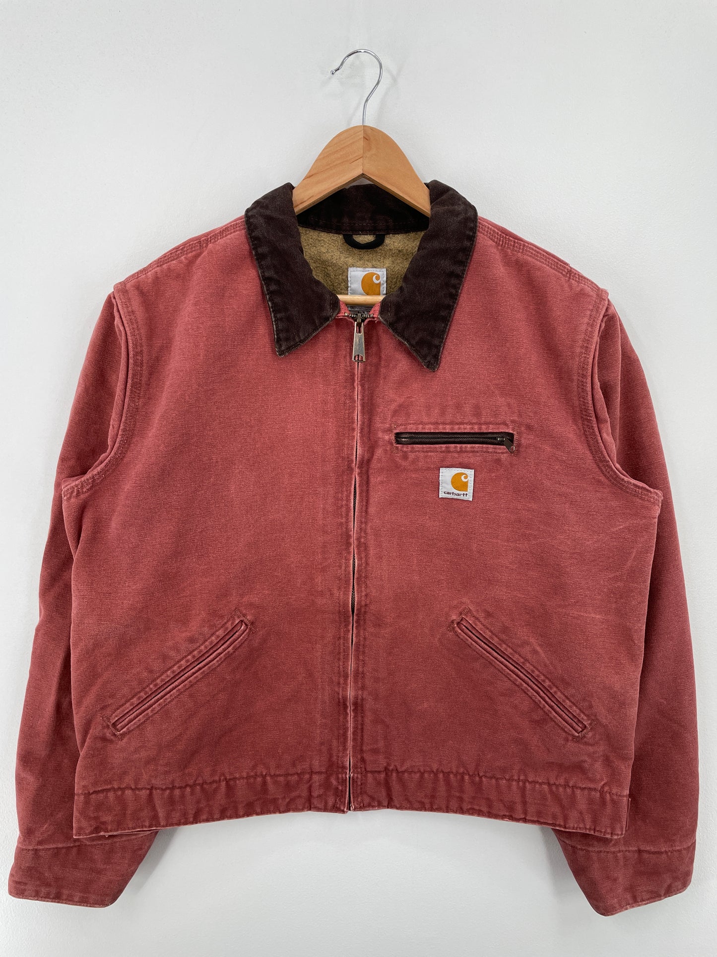 Vintage CARHARTT Size Ladies.L Duck Zip-up Jacket / A8514