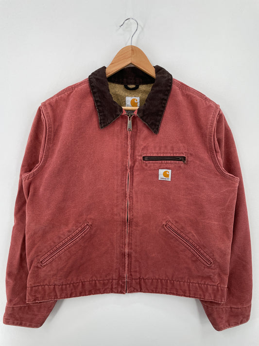 Vintage CARHARTT Size Ladies.L Duck Zip-up Jacket / A8514