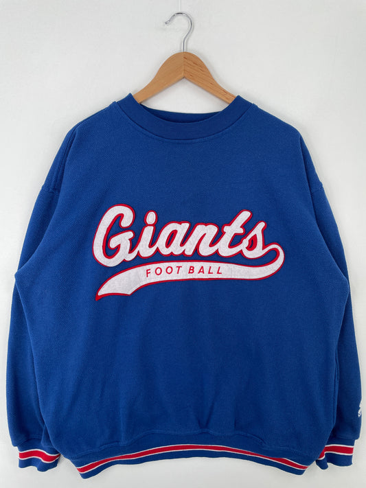 90’s STARTER x NEW YORK GIANTS Size XL Vintage NFL Sweat-Shirt / A9513