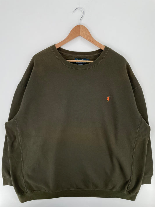 90’s POLO RALPH LAUREN Size XXXL Vintage Sweat-shirt / A2199