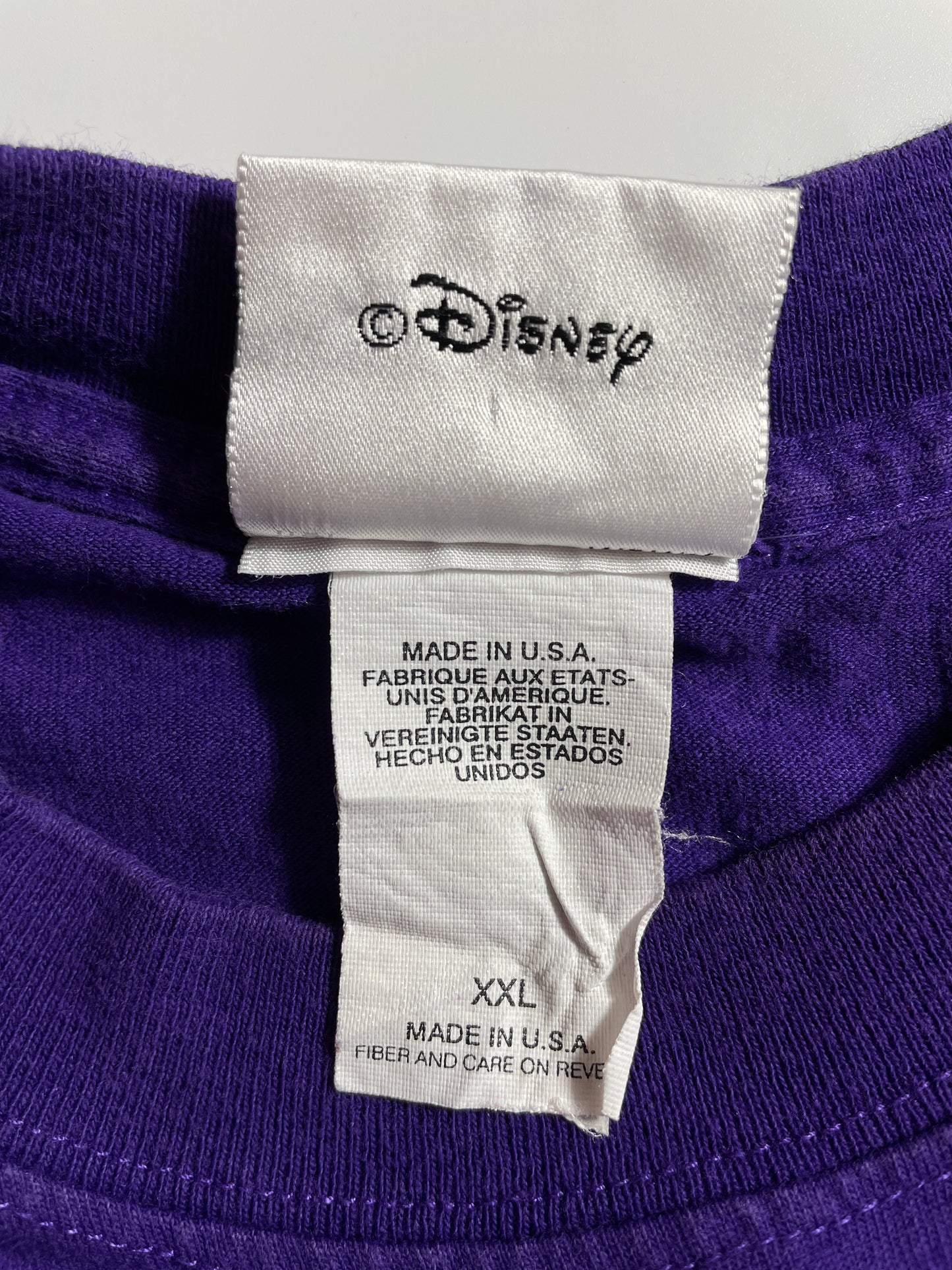 00' WALT DISNEY WORLD Made in USA Size XXL Vintage T-Shirts / K3407