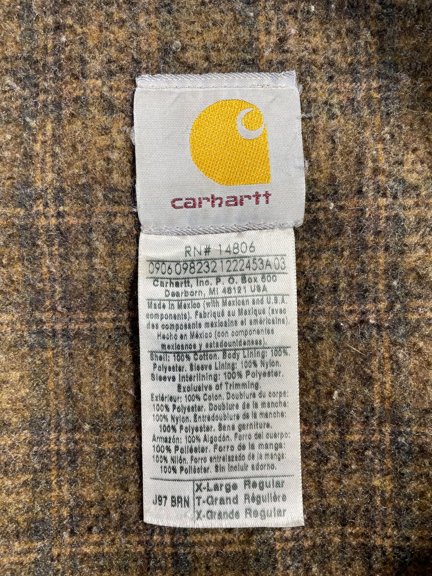 Vintage CARHARTT Size XL Duck Jacket / E3975J